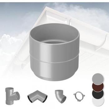 Rainway 90 Grigio – Sistema di Grondaie in PVC 90 mm con Presa Tubi