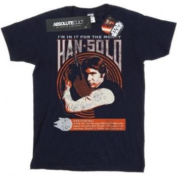 Top casual Star Wars Girls e Han Solo, materiale cotone