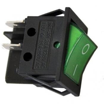 Interrupteur vert bipolaire 15 A/250 V – Pack à emporter