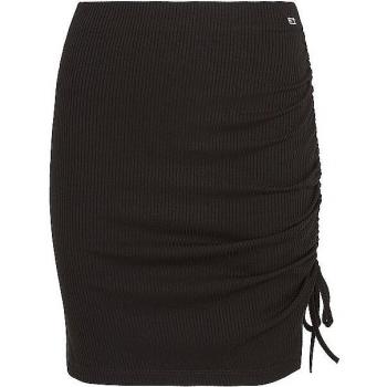 Tommy Jeans Minirock »TJW GATHERING RIB MINI SKIRT« Größe S schwarz