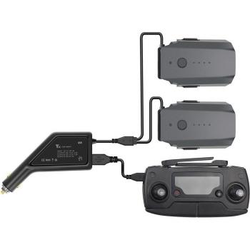 Intelligent Dual-Battery Car Charger for DJI Mavic Pro