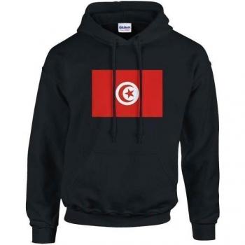 PixelStyle Black Tunisia Flag Sweat