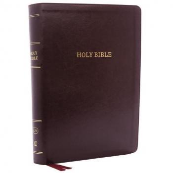 KJV, Deluxe Reference Bible, Super Giant Print, Imitation Leather, Burgundy, Red Letter Edition