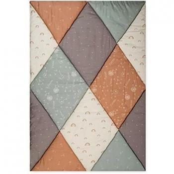 Krabbeldecke Patchwork Bio-Baumwolle 95x135 cm