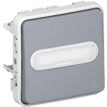 Legrand Plexo55 Taster & Schalter Modul – Feuchtraum‑Aufputz, grau 069543
