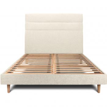 Rosa Nocturna 150x190 – Cama con Cabecero Líneas en Lienzo Mate