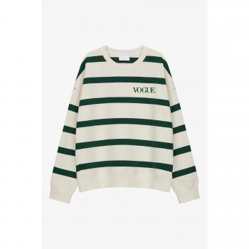 Crema con Rayas y Logo VOGUE M