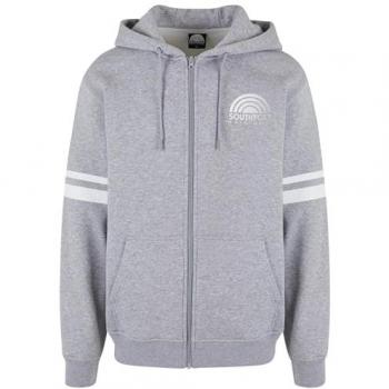 Pánská mikina Southpole College Zip Hoody šedý melír s kapucí
