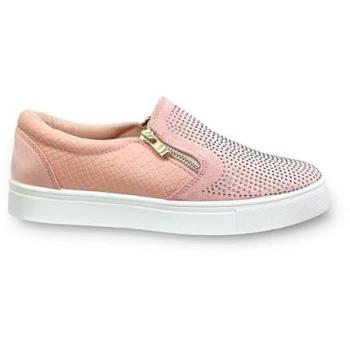 Crystal Suede Zipper Pumps – Pink, Women’s 6