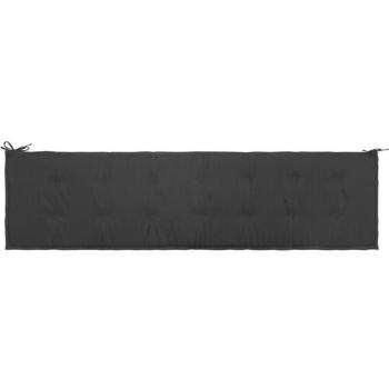 Coussin de banc d'extérieur anthracite 200 x 50 x 3 cm