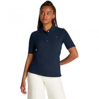 Tommy Hilfiger Poloshirt für Damen, Modell 1985, Dunkelblau, XL