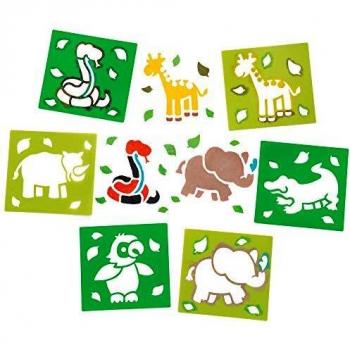 Jungle Animal Stencils (Pack of 6) Stencil colours