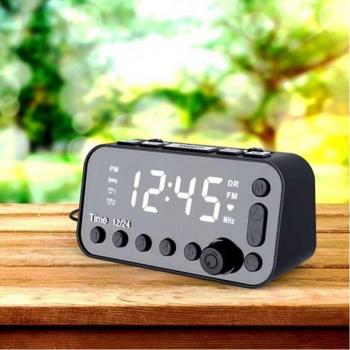 DAB & FM Digital Clock Radio, Dual USB Charging, LCD Backlight, 3-Level Volume Control