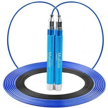 MUEUSS Aluminum Speed Jump Rope for Fat Loss and MMA Training