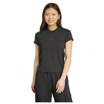 Camiseta funcional adidas Z.N.E. – Negro Antracita, Manga Corta, Mujer