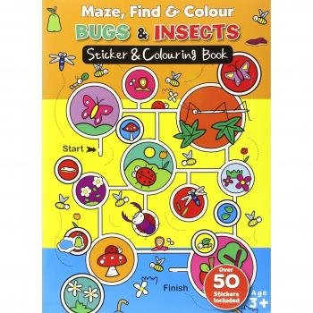 Maze Find and Colour Book