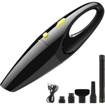 Compact 100W Wireless Vacuum Cleaner – Black