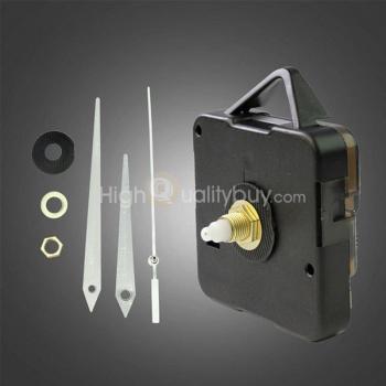 Black Clock Movement DIY Tool Set with White Hands