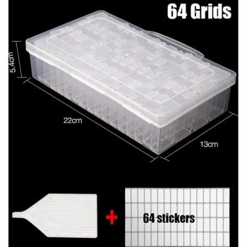 Diamond Painting Storage Box with 28/56/64 Slots