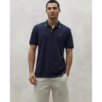 Ecoalf Rayan Classic Navy Polo for Men L