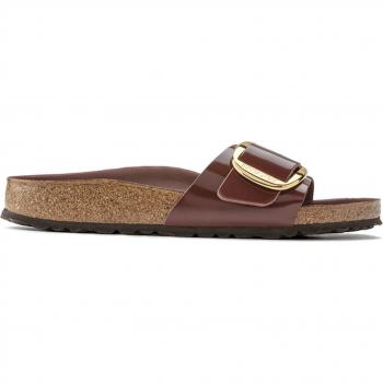 Ciabattine da donna Birkenstock Madrid Big Buckle in pelle naturale