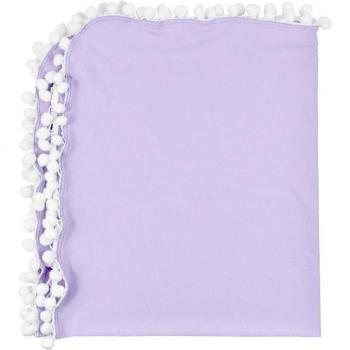 Soft Muslin Swaddle with Pom Poms