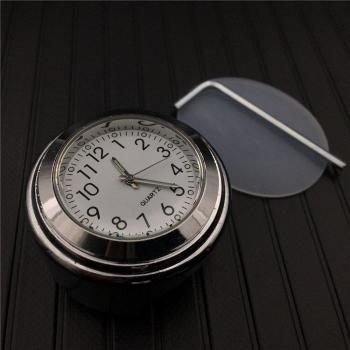 Reloj de Cuarzo Motocicleta 7.5” Negro Aluminio