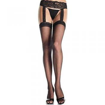 Hauts Cuisse Pure Noir Leg Avenue
