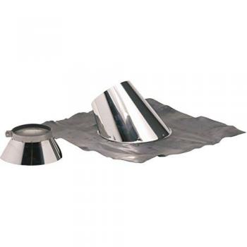 Solin inox pour conduit de cheminée inclinaison 30-45° diamètre 150/200 mm