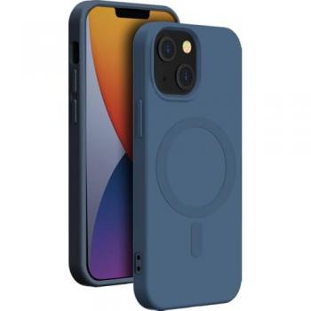 Coque iPhone 14 Plus en silicone bleu, compatible MagSafe (Bigben)