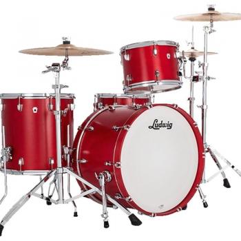 Ludwig LN34233TXPR Drums – 3 Piece Satin Diablo Red