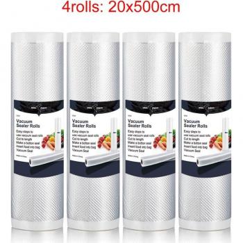 White Dolphin 4 Pack Vacuum Sealer Rolls 500cm