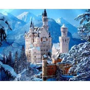 Art de Diamant : Château sous la Neige
