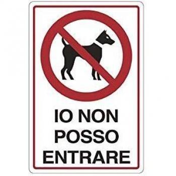 Stamplast Cartello Segnaletica Io Non Posso Entrare (confezione da 10 pezzi)