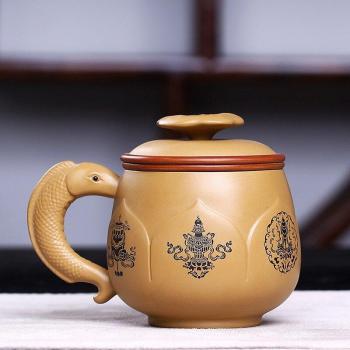 Tasse à eau décorative en sable violet