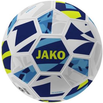 Jako Iconic Fußball weiß/navy/neongelb