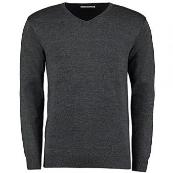 Kustom Kit Men's Arundel Long Sleeve V-Neck Sweater
