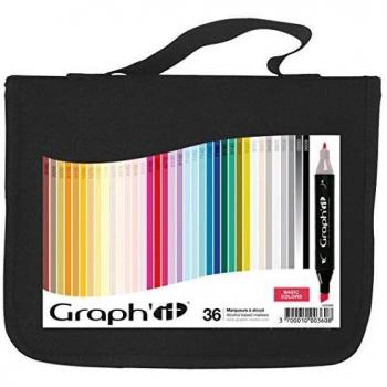 Graph’it 36‑Alkohol Marker Set – Double‑Tip Edition