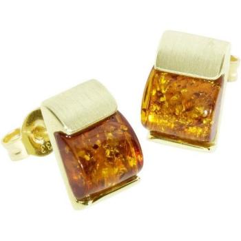 OSTSEE-SCHMUCK Bernstein-Ohrstecker »Marja« aus 333 Gold