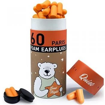 60 Pairs Soft Foam Ear Plugs for Loud Noise