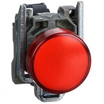 Piloto Luminoso Redondo 22 mm 24 V Schneider XB4BVB4 Rojo IP65