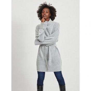 Vila Abito in Maglia Grigio 2XL