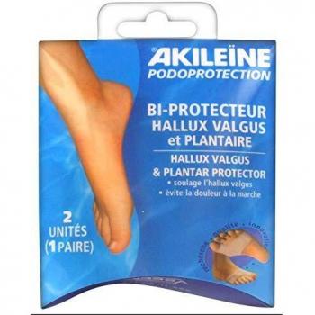 Akileïne Podoprotection Bi-Protecteur Hallux Valgus et Plantaire Taille S