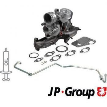 Turbocompressore JP GROUP 1117801110 per Volkswagen Transporter 5, incluso kit guarnizioni