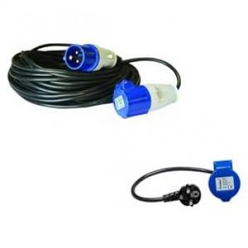 Pack de Rallonge Électrique 15m P17 + Adaptateur Femelle ANTARION