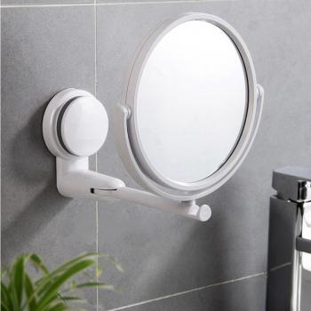 Clear Rotary Wall Mounted Shaving and Makeup Mirror for Bathroom