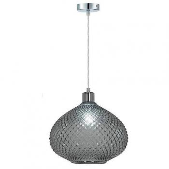Éclairage plafond Sampa Foly 120 cm – verre gris fumé, réglable, LED