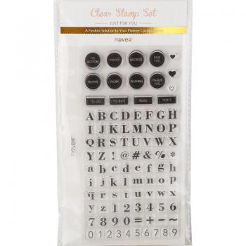 Timbres transparentes pour scrapbooking Jamais Sceau