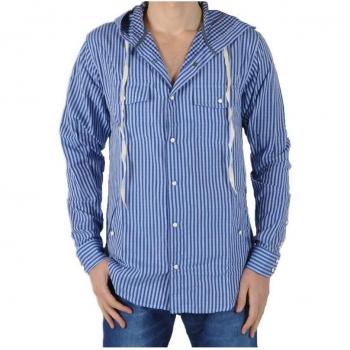 Chemise Eleven Paris Riggy Bis Capuche Bleu Water
