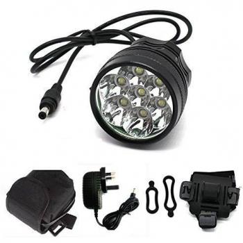 Juego de Luces XM‑L T6 MTB: 7 Cree y Cargador, 10 k lúmenes